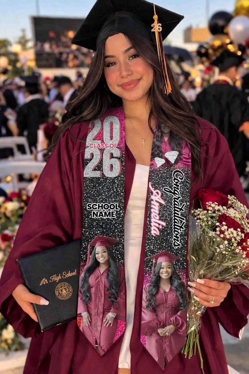 Personalized Graduation Stole Class of 2026
