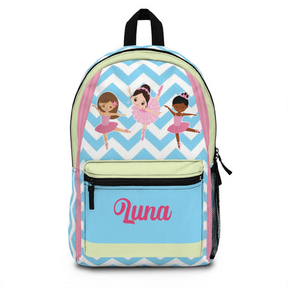 Personalized Name with Ballerina, Dinosaur, Firetruck, Mermaid, Sports, Space Backpack !