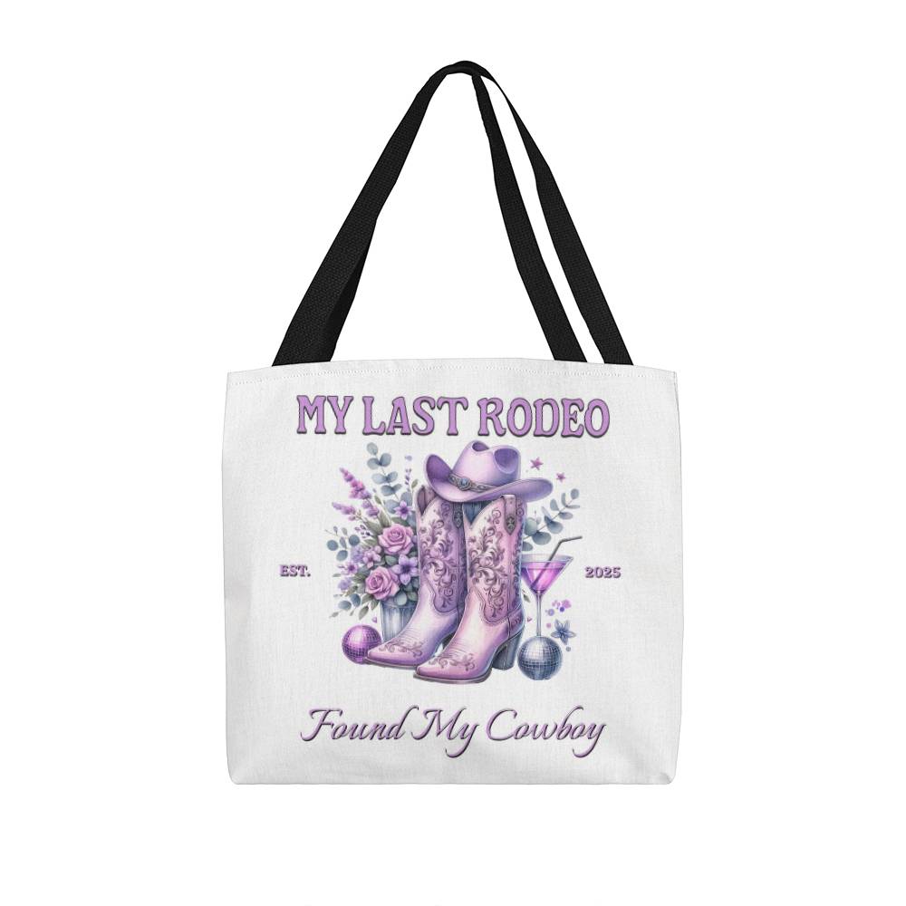 My Last Rodeo Tote Bag with Personalized  Name And date !