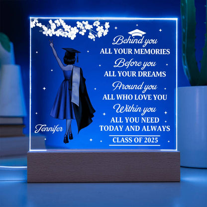 🎓 Custom Graduation Acrylic Plaque – Personalized Graduate Gift for Class of 2025