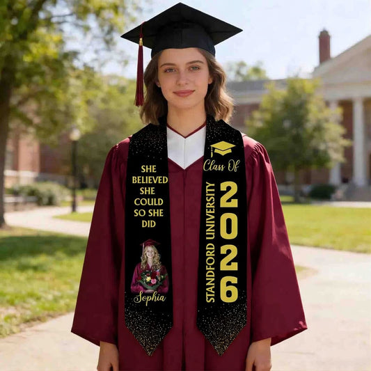 College Graduation Stole Personalized Gift