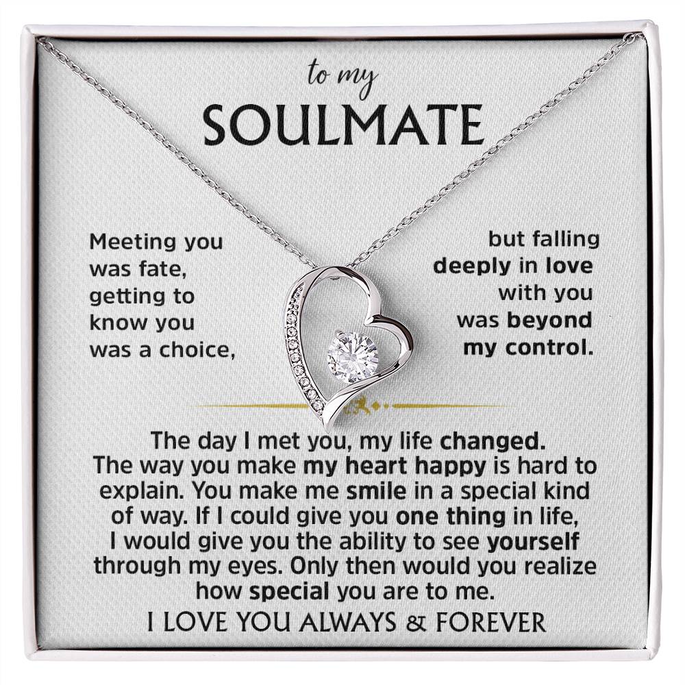 Forever Love Heart Necklace | To My SoulMate |