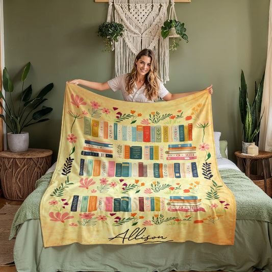 Literary Themed Blanket