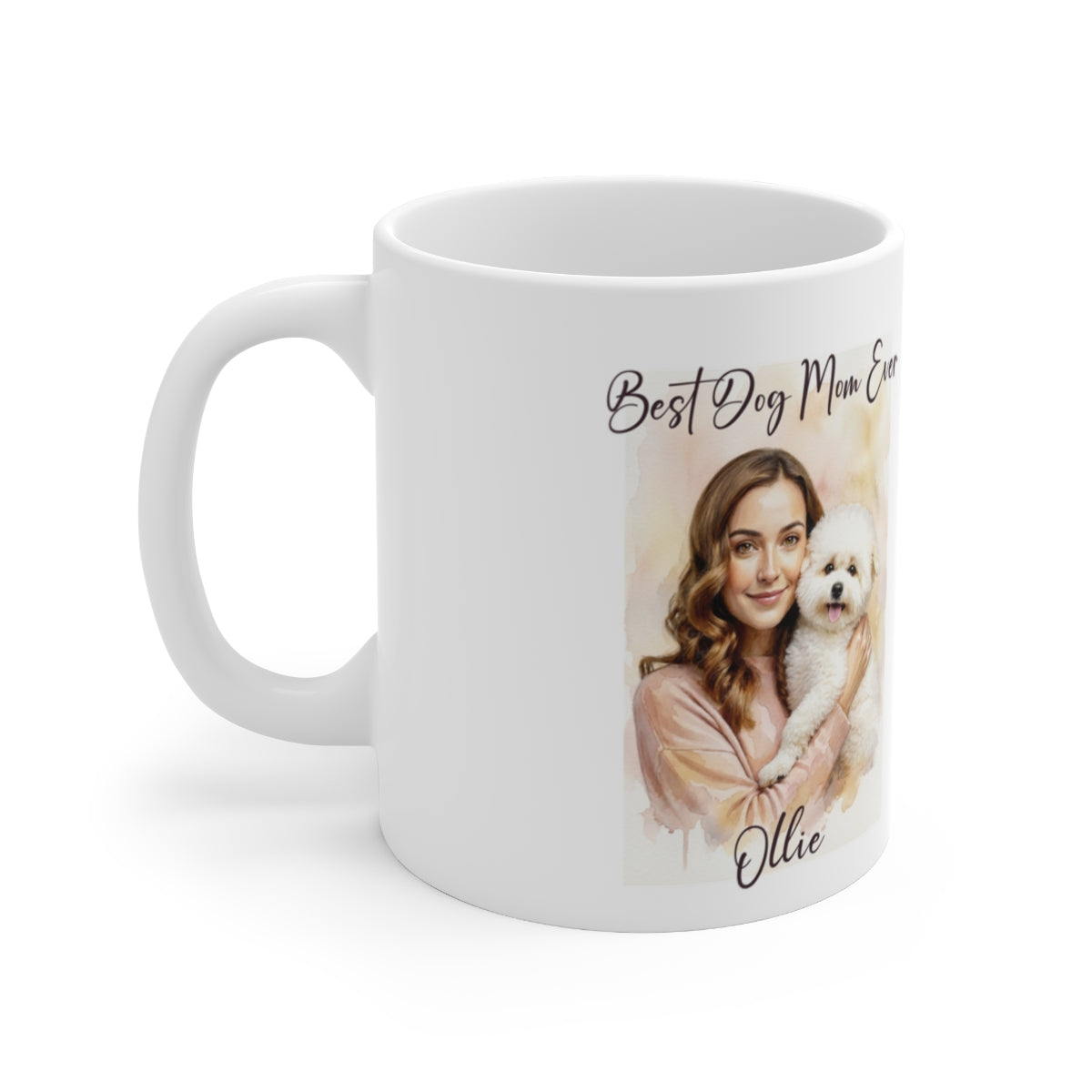 Personalized Dog Mom Mug, Custom Photo Gift, Best Dog Mom Ever Mug, Dog Lover Present, Gift for Her, Custom Name Mug, Pet Owner Gift