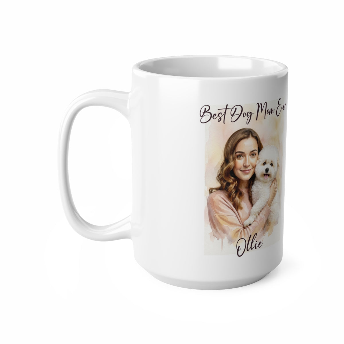 Personalized Dog Mom Mug, Custom Photo Gift, Best Dog Mom Ever Mug, Dog Lover Present, Gift for Her, Custom Name Mug, Pet Owner Gift