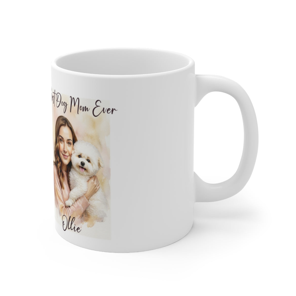 Personalized Dog Mom Mug, Custom Photo Gift, Best Dog Mom Ever Mug, Dog Lover Present, Gift for Her, Custom Name Mug, Pet Owner Gift