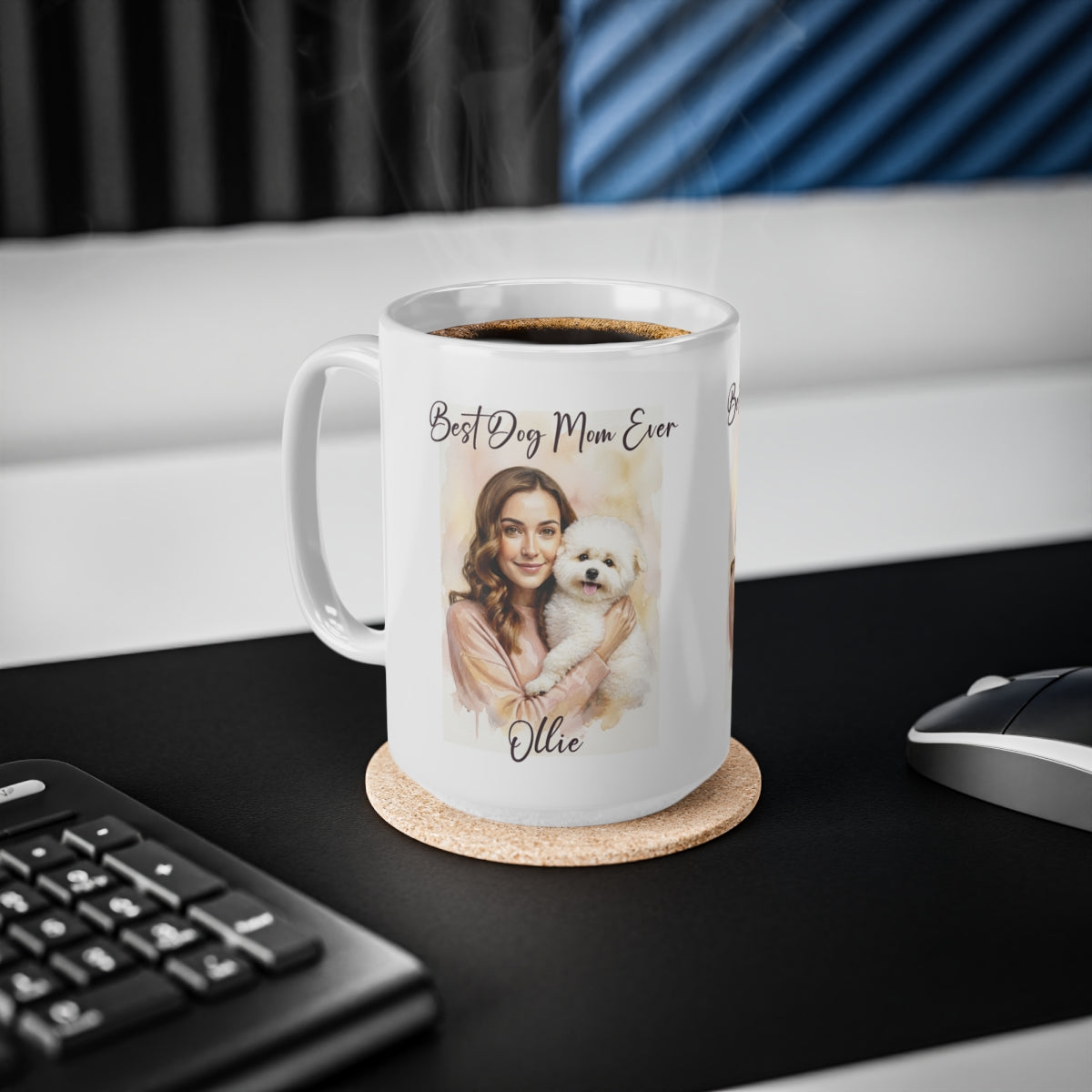 Personalized Dog Mom Mug, Custom Photo Gift, Best Dog Mom Ever Mug, Dog Lover Present, Gift for Her, Custom Name Mug, Pet Owner Gift