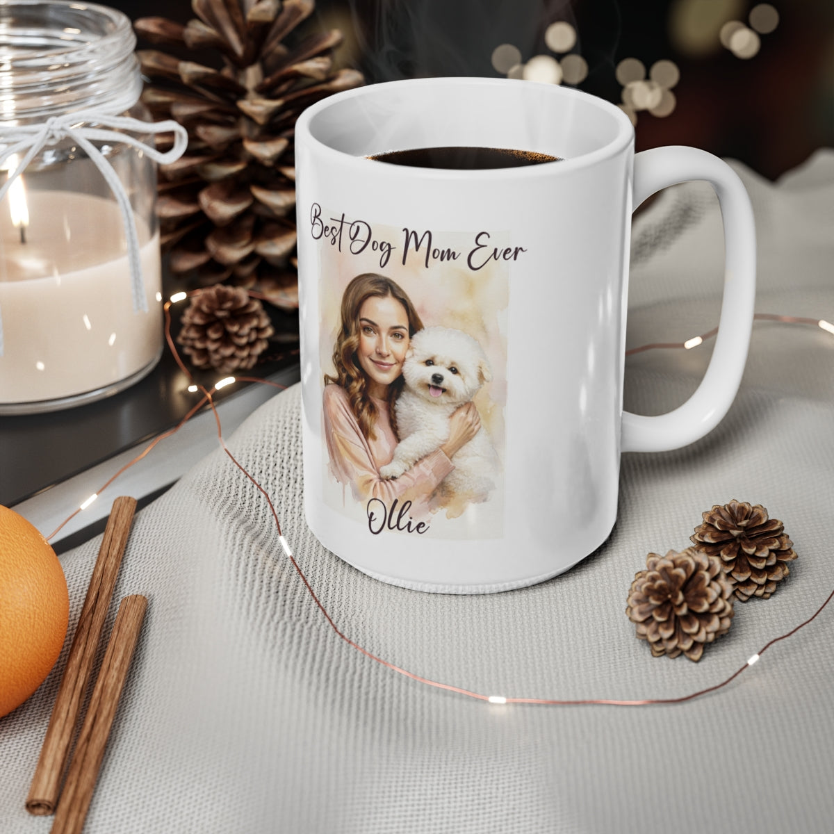 Personalized Dog Mom Mug, Custom Photo Gift, Best Dog Mom Ever Mug, Dog Lover Present, Gift for Her, Custom Name Mug, Pet Owner Gift