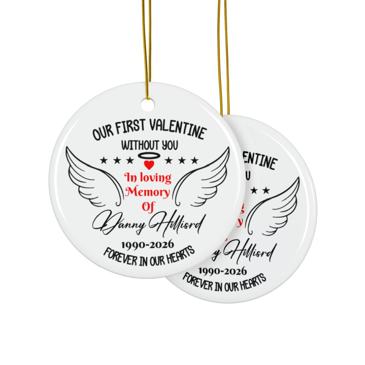 In Memory Of Ornament – Personalized Memorial Keepsake Ornament
