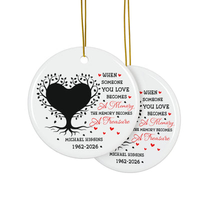 Remembrance Ornament – Personalized Photo Memorial Keepsake