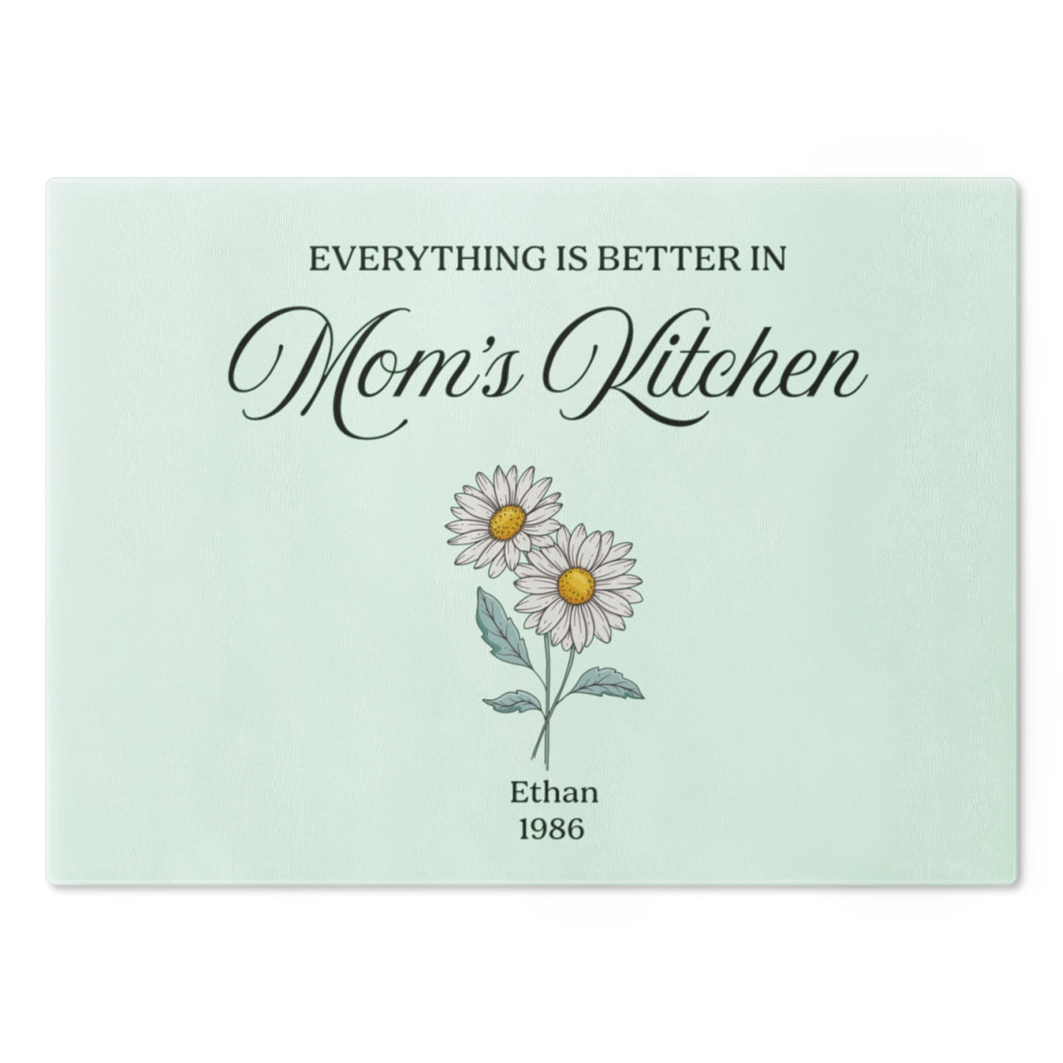 Personalized Everything Is Better in Mom’s Kitchen Acrylic Plaque – Custom Children Names and Birth Years Gift for Mom