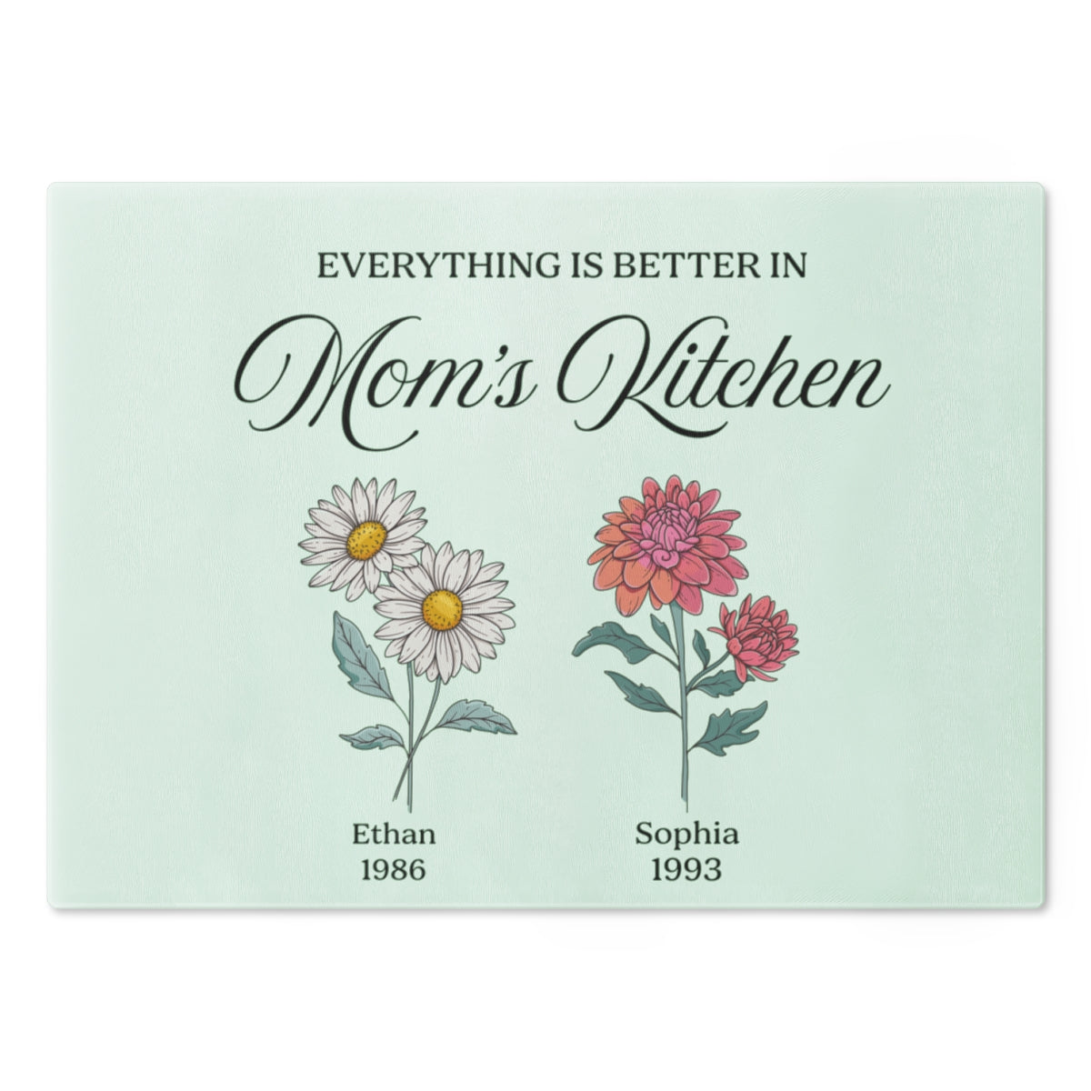 Personalized Mom’s Kitchen Acrylic Plaque

