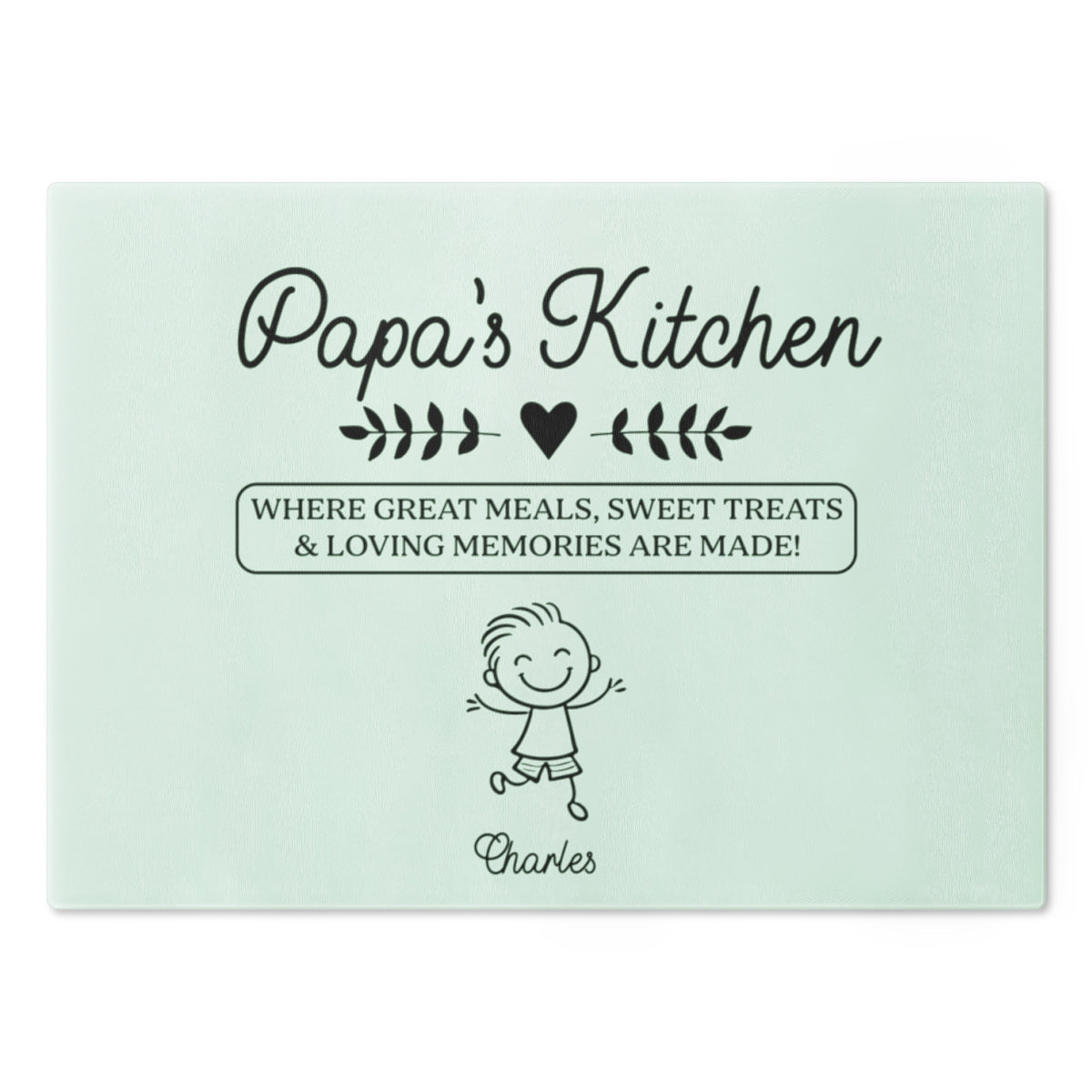 Personalized Papa’s Kitchen Acrylic Plaque – Custom Kids Names Kitchen Sign Gift for Dad