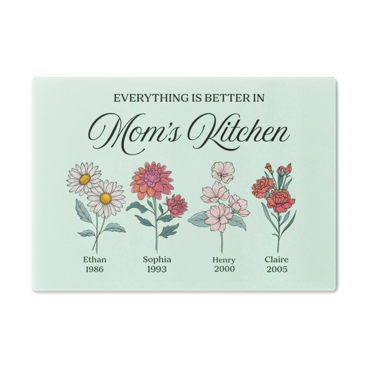 Personalized Family Kitchen Keepsake