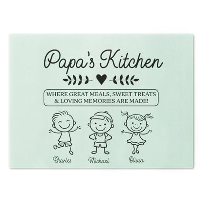 Custom Kids Names Kitchen Sign for Dad
