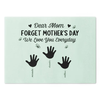 Personalized Forget Mother’s Day Acrylic Plaque – Custom Kids Names Gift for Mom, We Love You Everyday Sign