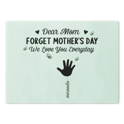 Personalized Forget Mother’s Day Acrylic Plaque – Custom Kids Names Gift for Mom, We Love You Everyday Sign