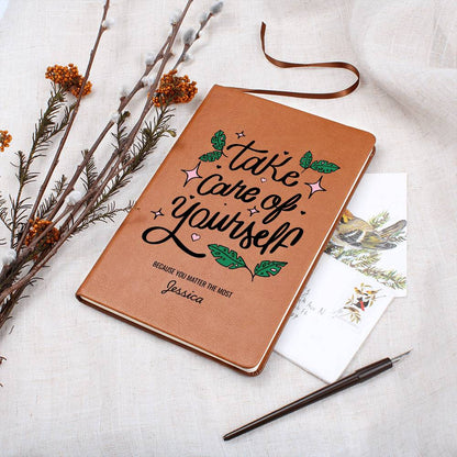 Personalized Leather Journal for Self-Care and Healing