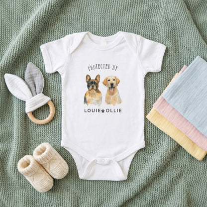 Personalized Baby Bodysuit with Pet Image, Custom Baby Onesie, Cute Newborn Gift, Animal Lover Infant Clothes, Unique Baby Romper