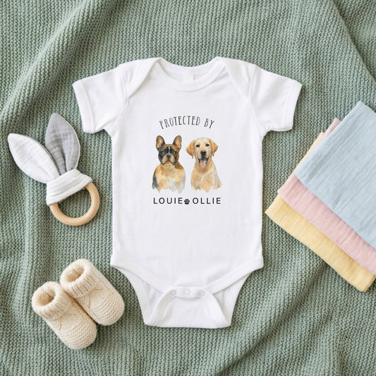 Personalized Baby Bodysuit with Pet Image, Custom Baby Onesie, Cute Newborn Gift, Animal Lover Infant Clothes, Unique Baby Romper