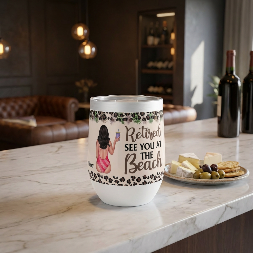 See You at the Beach Chill Wine Tumbler