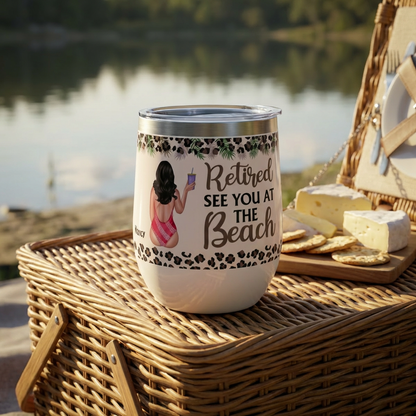 See You at the Beach Chill Wine Tumbler