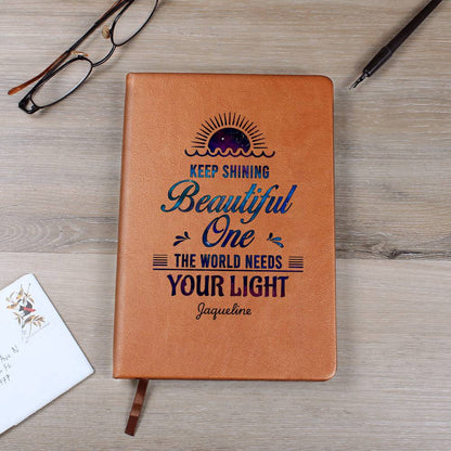 Keep Shining Beautiful One Personalized Daughter Journal