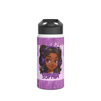 Custom Girl Backpack – Choose Character & Add Name | Glitter Drip Design