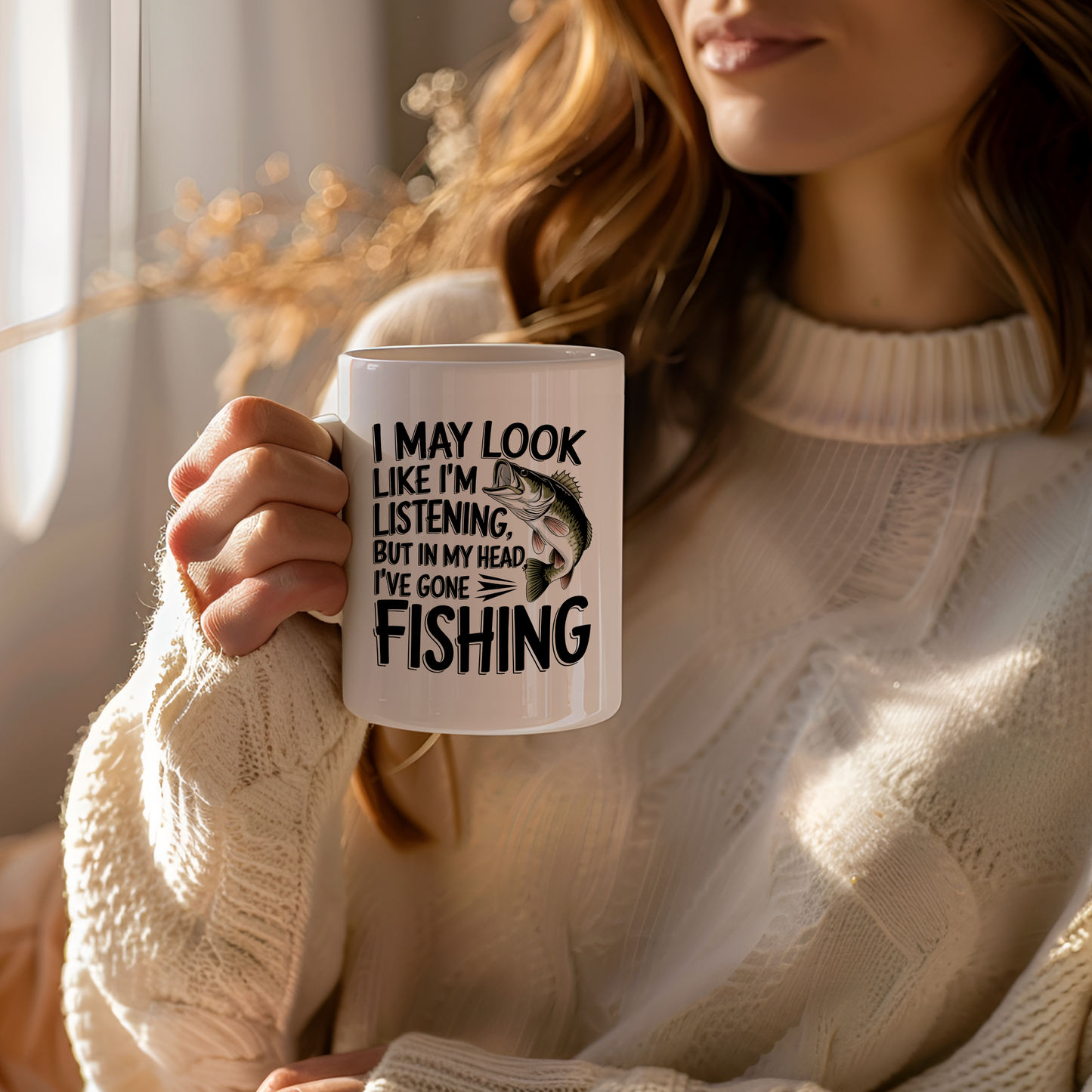 Wishin' I Was Fishin Coffee Mug for Every Sip Adventure