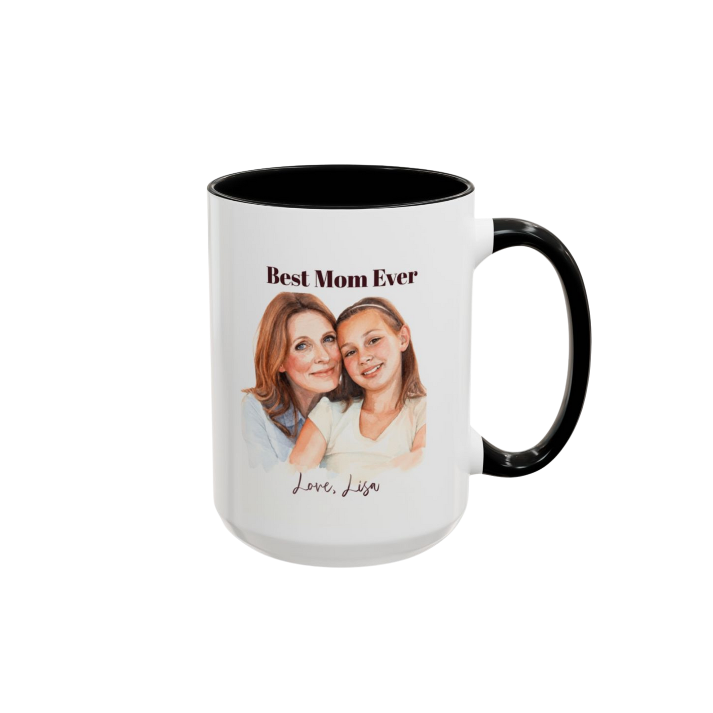 Personalized Custom Mug, Best Mom Ever Gift, Mother's Day Coffee Cup, Photo Mug, Personalized Gift for Mom, Custom Message Mug