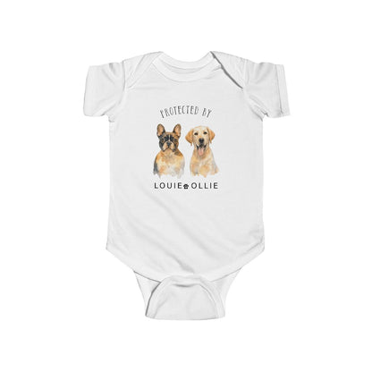 Personalized Baby Bodysuit with Pet Image, Custom Baby Onesie, Cute Newborn Gift, Animal Lover Infant Clothes, Unique Baby Romper