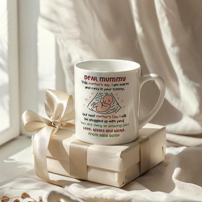 Dear Mummy Bump Coffee Mug – Mother’s Day Gift from Baby Bump (11oz & 15oz)