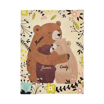 Personalized Family Tree Woven Blanket
