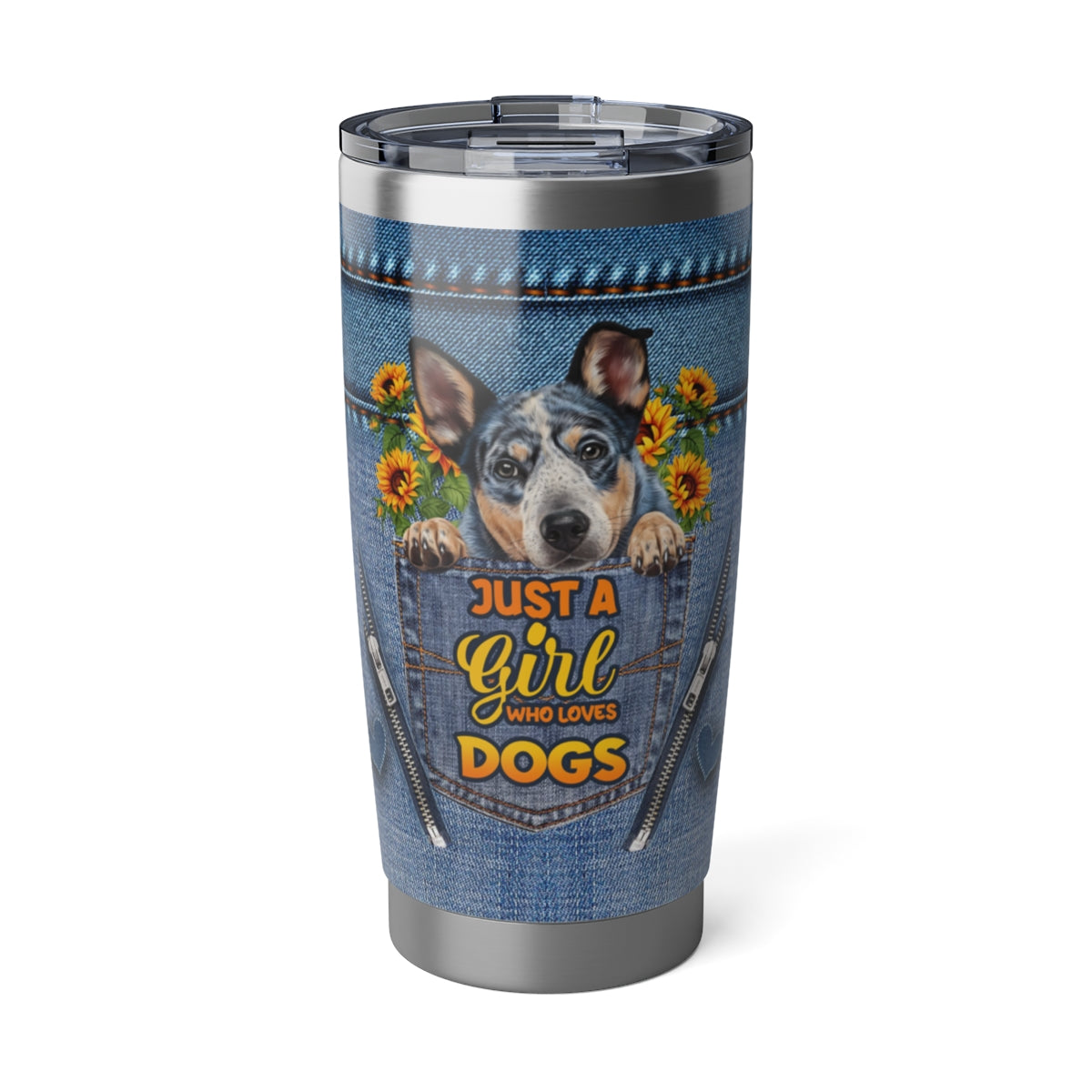 Custom Pet Lover Tumbler – Just a Girl Who Loves Dogs or Cats | 20oz Personalized Travel Mug