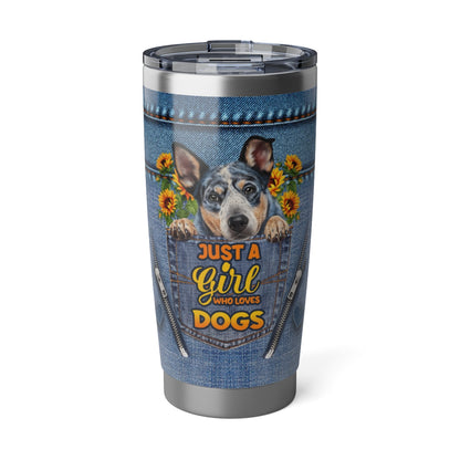 Custom Pet Lover Tumbler – Just a Girl Who Loves Dogs or Cats | 20oz Personalized Travel Mug